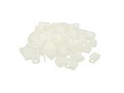 100Pcs White Plastic R Type Cable Clip Clamp for 5.2mm Dia Wire Hose Tube