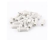20pcs 34mm x 10mm x 6.5mm Strain Relief Cord Boot Protector Cable Hose White