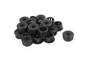 Cable Hose 16mm Mount Dia Snap in Webbed Bushing Harness Grommet Protect 20 Pcs