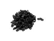 70Pcs Screws Mounted Arched Cable Clamp Clip Tie Fasteners 21 x 7mm for 3mm Wire