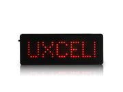 LED Badge Digital Scrolling Message Sign Label Portable Name Tag Display Red