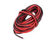 Black Red 17AWG Indoor Outdoor PVC Insulated Electrical Wire Cable 6 Meter Long