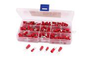 Unique Bargains 180PCS Red Insulated Furcate Fork Terminals Cable Lug AWG10 22 Set Kit