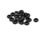 Unique Bargains 7mm Inner Dia Double Sides Rubber Cable Wiring Grommets Gasket Ring 20Pcs