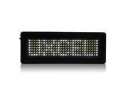 LED Badge Digital Scrolling Message Sign Label Portable Name Tag Display White