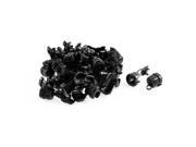 Black Plastic 6mm Dia Cable Hose Wire Loom Routing Clips Clamps 38pcs