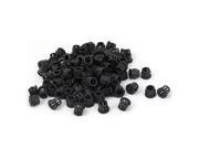10mm Mounting Dia Snap in Cable Bushing Grommet Protector Black 100pcs