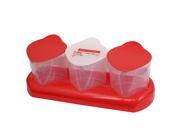 Unique Bargains Funny Strawberry Shape Condiment Holder Dispenser Container Caddy Tray