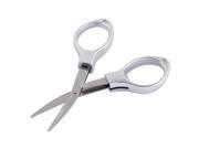Household Hotel Travel Metal Folding Art Crafts Sewing Scissors Silver Tone