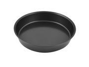 Metal Non stick Round Shape Baking Cooking Tool Pie Cake Pizza Pan Tray Black