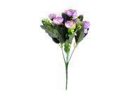 Fabric Flower Bud Artificial Fake Bouquet Bridal Home Garden Decor Light Purple
