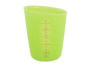 250ml Capacity Silicone Food Liquid Kitchen Household Measuring Cup Green