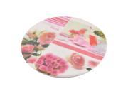 Home Plastic Heat Resistant Tableware Mat Cup Mug Cushion Pad White Pink