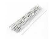 50pcs Package Reusable Twist Tie Candy Bag Ties 150mm Long White