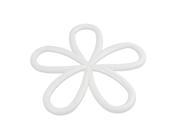 White Plum Blossom Design Heat Insulation Pad Cup Mat Coasters