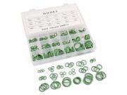 Unique Bargains 240 Pcs Green HNBR 18 Sizes Air Conditioning O Rings Seal Assortment Kit for Car