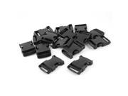 Unique Bargains 15pcs Black Hard Plastic Boxes Case Side Release Buckle for 3.8cm Width Belt