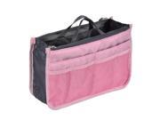 Travel Makeup Portable Multifunction Storage Handbag Pouch Tidy Bag Pink