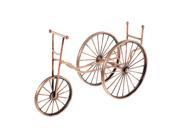 Unique Bargains Countertop Tricycle Shape Wine Bottle Holder Rack Organizer Display Brass Tone