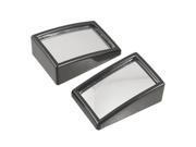 Unique Bargains 2 Pcs 2.2 x 1.5 Self Adhesive Flat Blind Spot Mirror for Car