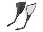 Unique Bargains 2 Pcs 10mm Triangle Shaped Side Rear View Mirror Rearview Mirrors for Motorcycle