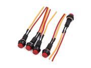 5 Pcs 250V 3A Wired Latching Type Horn Push Button Switch for Motorcycle Car