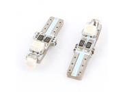 Unique Bargains 2Pcs T5 86 206 207 286 Dashboard 1210 SMD 3 LED Canbus Wedge Lamp Green Internal