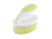 Home Plastic Handle Clothes Shoe Boot Stain Cleaning Washing Scrub Brush Pale Green