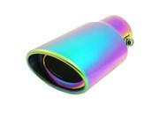 Unique Bargains Unique Bargains Stainless Steel 2.2 Diameter Inlet Car Exhaust Pipe Silencer Tail Muffler Tip