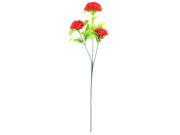 Artificial Emulational Carnations Flower Bouquet Home Garden Decoration Red