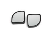 Unique Bargains 43mm x 43mm Glass Self adhesive Car Exterior Rear View Bind Spot Mirrors 2pcs