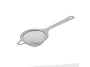 Household Kitchenware Metal Mesh Soybean Milk Tea Strainer Filter Silver Tone