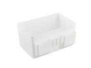 Unique Bargains Home Bathroom Table Desktop Plastic Storage Case Basket Divider Box White