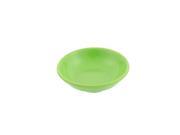 Unique Bargains Round Shape Soy Sauce Dipping Sushi Mini Dish Plate Green