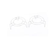 Kitchen Stainless Steel Steamer Rack Food Steaming Stand 12 x 5cm 2PCS