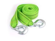 Unique Bargains 4m x 4.7cm Green Nylon Towing Rope Snatch Strap Tool 3 Tons for Truck Car