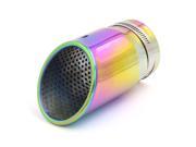 Unique Bargains Car 66mm Inlet Colorful Oval Slanted Cut Tip Exhaust Pipe Muffler for VW Tiguan