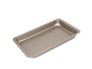Unique Bargains Bread Carbon Steel Rectangle Baking Mold Mould Tray Bakeware Pan Champagne Gold