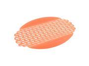 Silicone Heat Resistant Plate Dishes Food Drying Mat Holder Pad Orange
