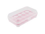 Unique Bargains Outdoor Picnic Camping 15 Eggs Container Holder Box Case Storage Pink
