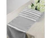 12 x 108 Satin Table Runner Wedding Party Venue Decorations Silver Tone
