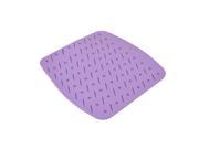 Silicone Square Shaped Heat Resistant Dining Table Mat Placemat Coasters Purple