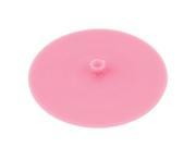 13.5cm Dia Silicone Cooking Food Storage Bowl Cover Wrap Suction Lid Pink