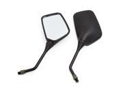 Unique Bargains Pair Black Adjustable Angle Side Rear View Mirrors 10mm Thread Dia for Honda