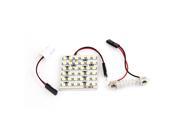 Unique Bargains Auto White 36LED 1210 SMD T10 31mm 41mm Festoon Dome Bulb Ceiling Light