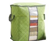 Unique Bargains Bamboo Charcoal Green Cloths Quilt Duvet Bedding Zipper Handles Storage Bag Box