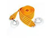 Unique Bargains Forged Hook Ends 3.5 Meters 3 Tons Capacity Car Towing Strap Belt