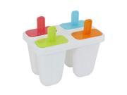 Household Kitchenware Plastic 4 Compartments DIY Frozen Candy Ice Lolly Mould