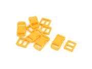 5pcs Orange Plastic Luaggage Side Quick Release Buckles for 10 11mm Webbing Band