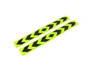 2pcs Plastic Arrows Printed Car Truck Reflective Warning Sign Sticker Tape